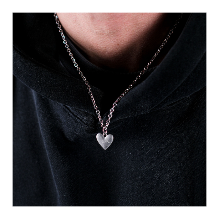 K12 - SILVER HEART - CHAIN