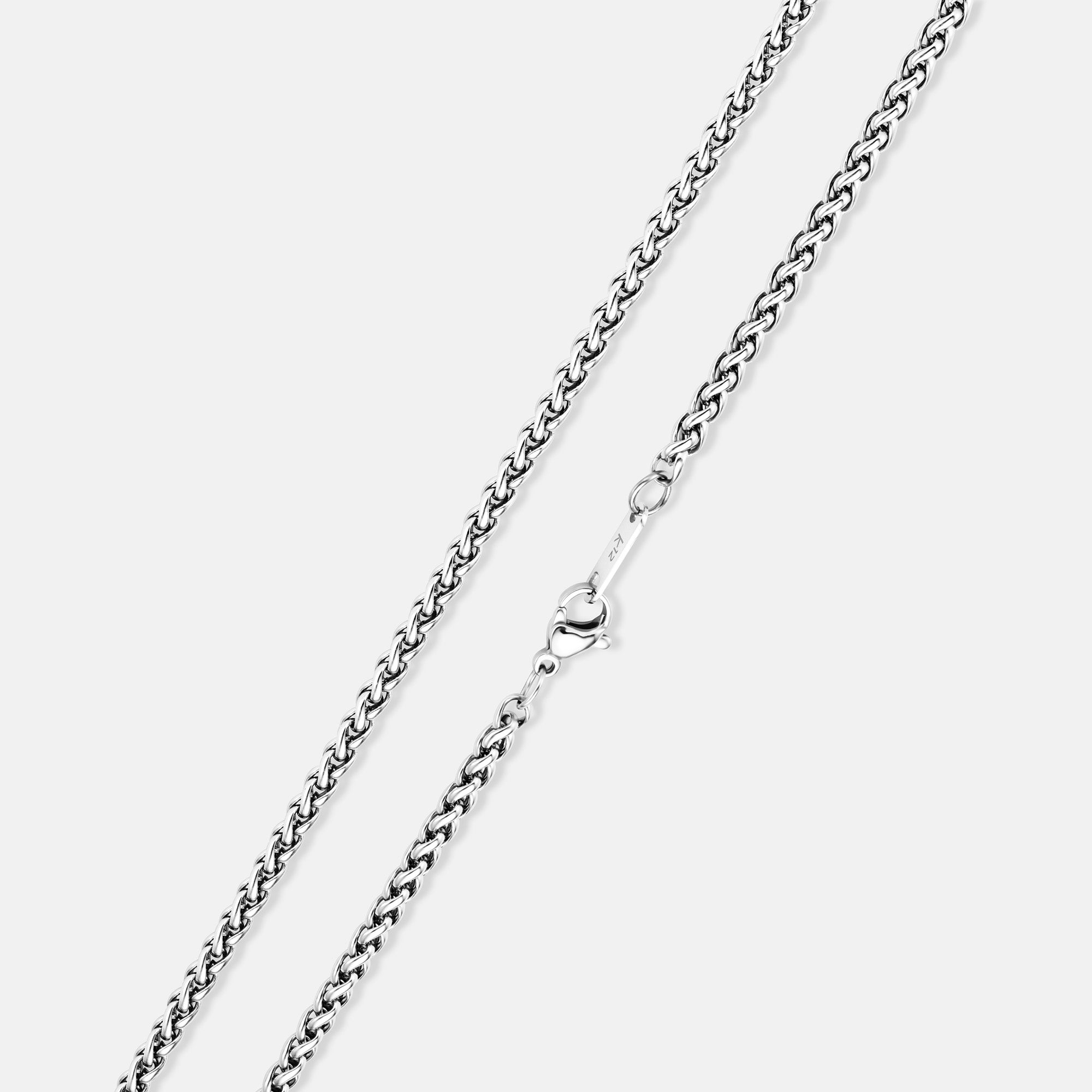 K12 - SILVER WHEAT CHAIN ​​- 3MM