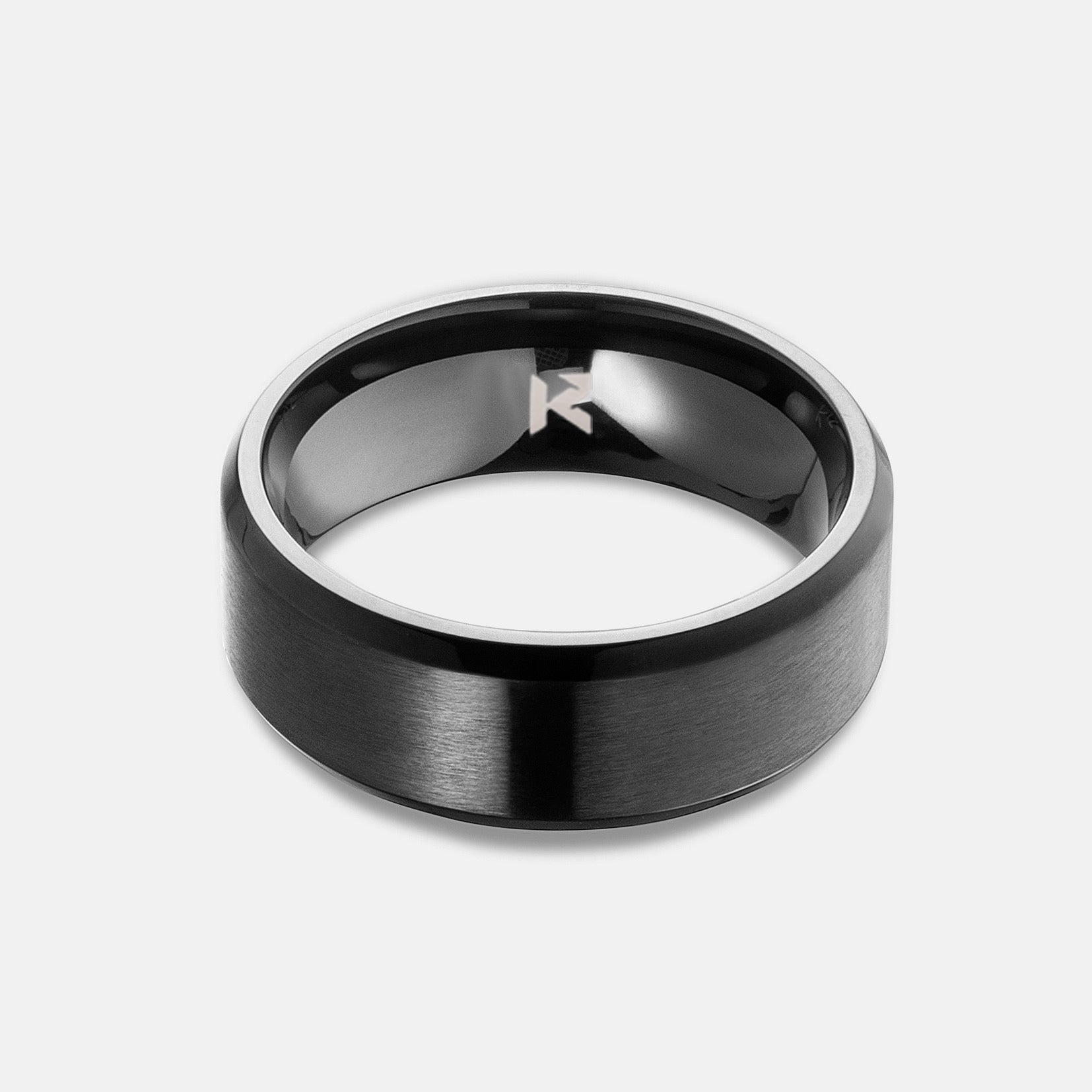 K12 - BAGUE ACIER NOIR - 77