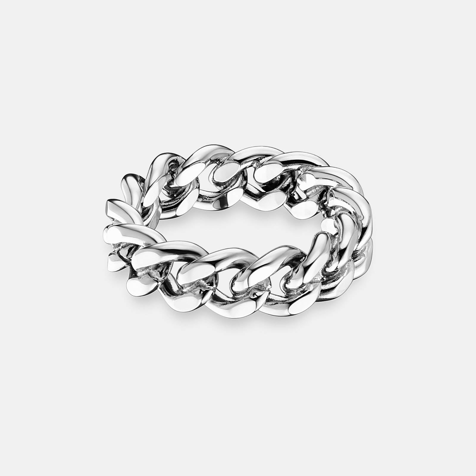 K12 - SILVER CURB RING