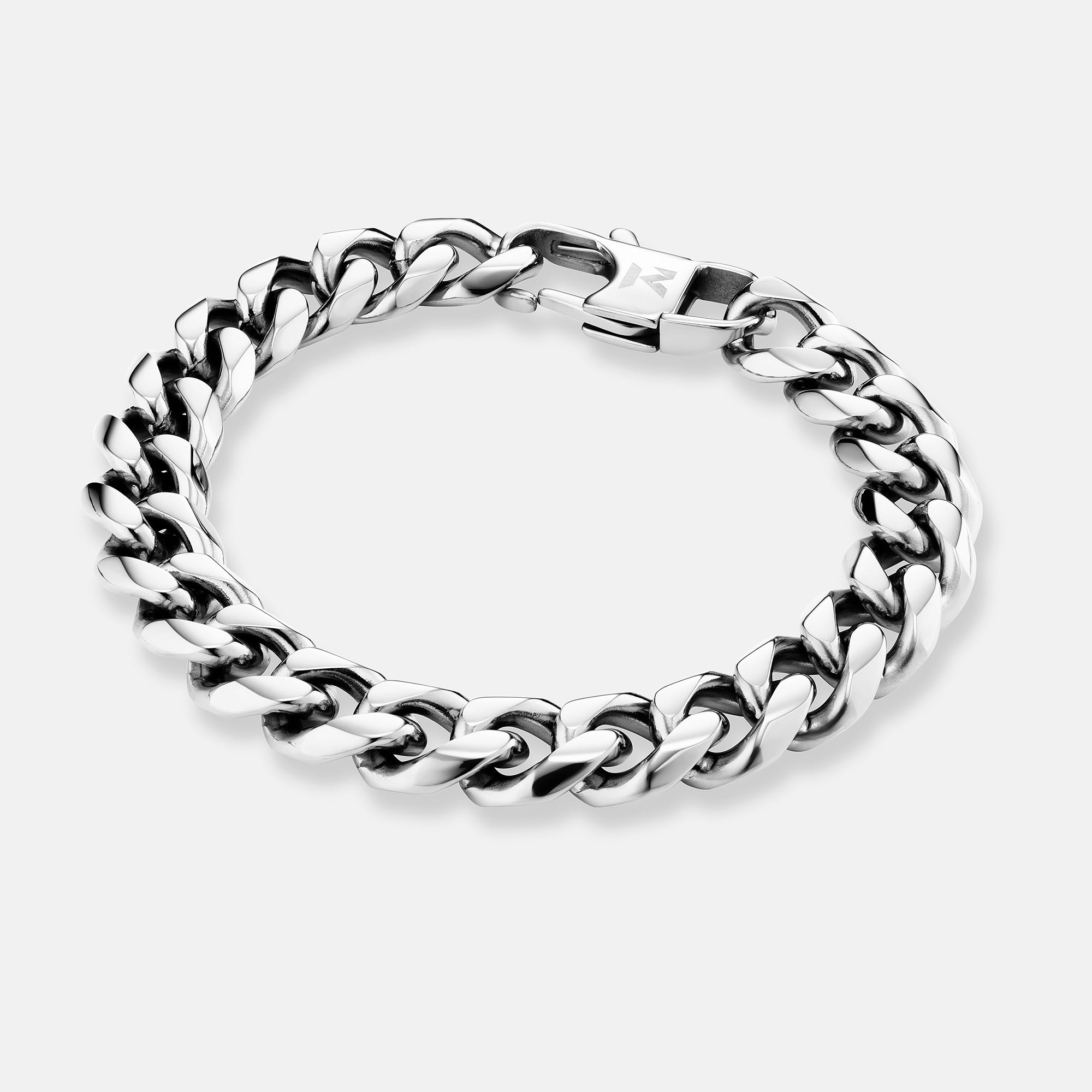 K12 - SILVER CUBAN BRACELET - 10.5MM