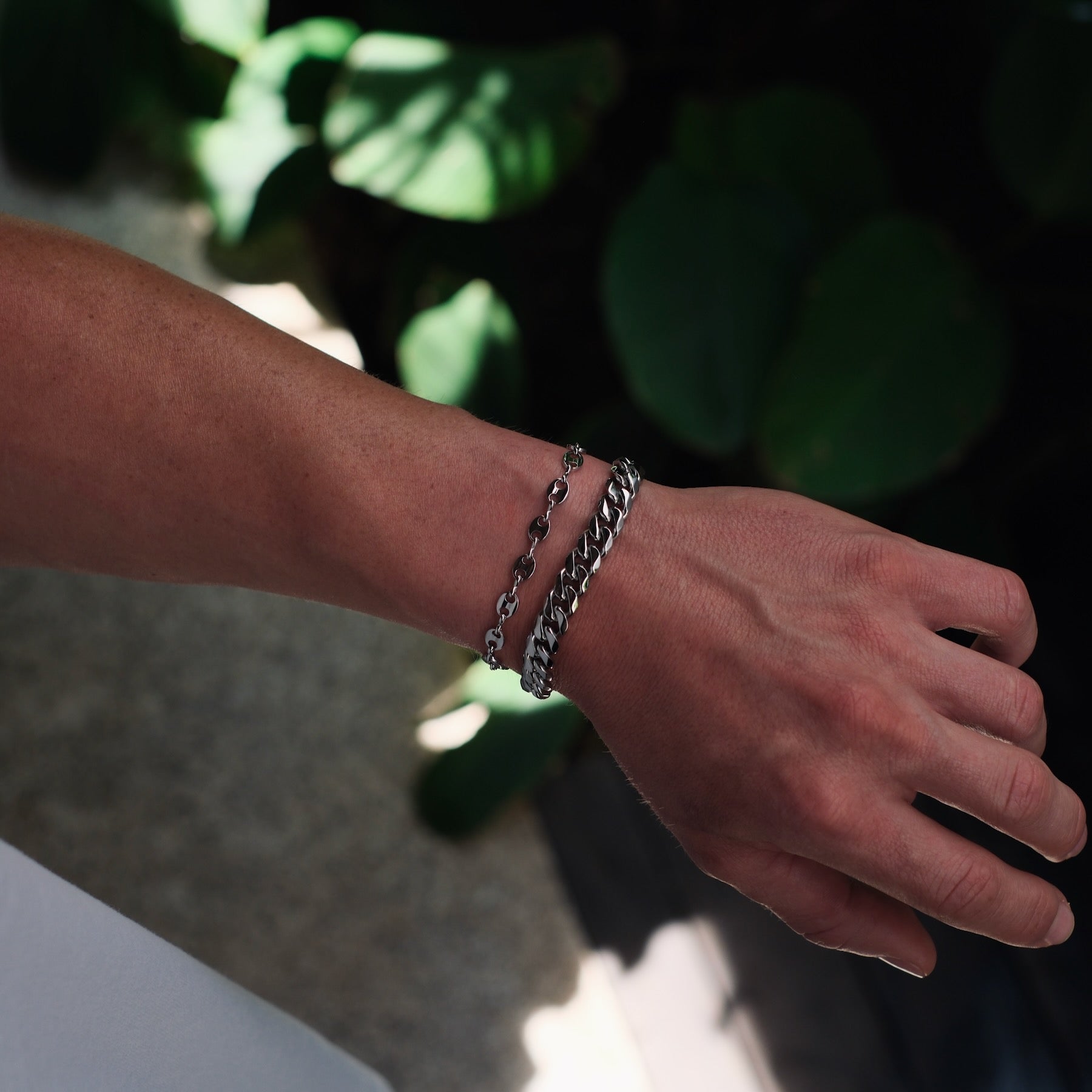 K12 - SILVER CUBAN BRACELET - 8MM