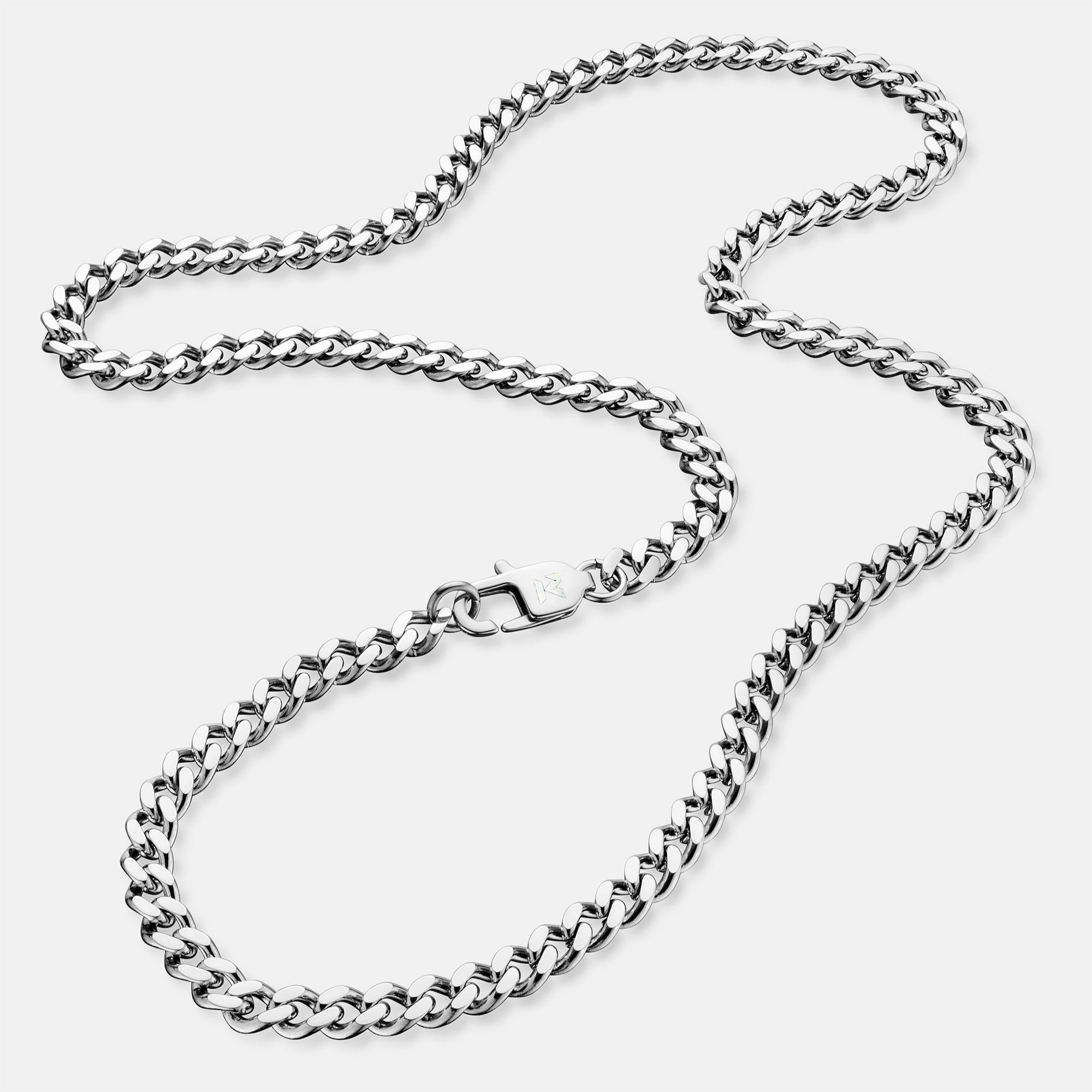K12 - SILVER CUBAN CHAIN ​​- 6MM