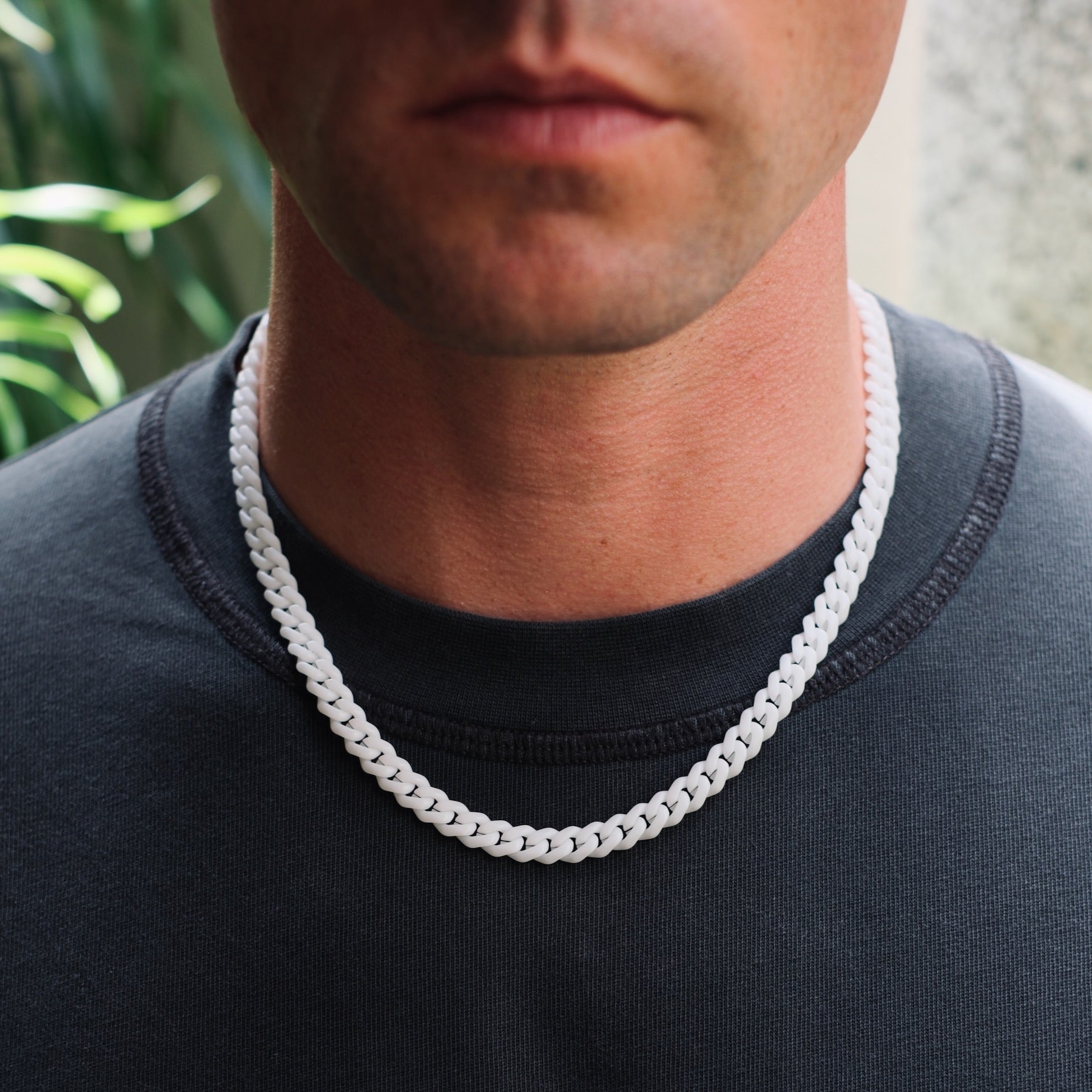 K12 - WHITE CUBAN CHAIN - 8MM