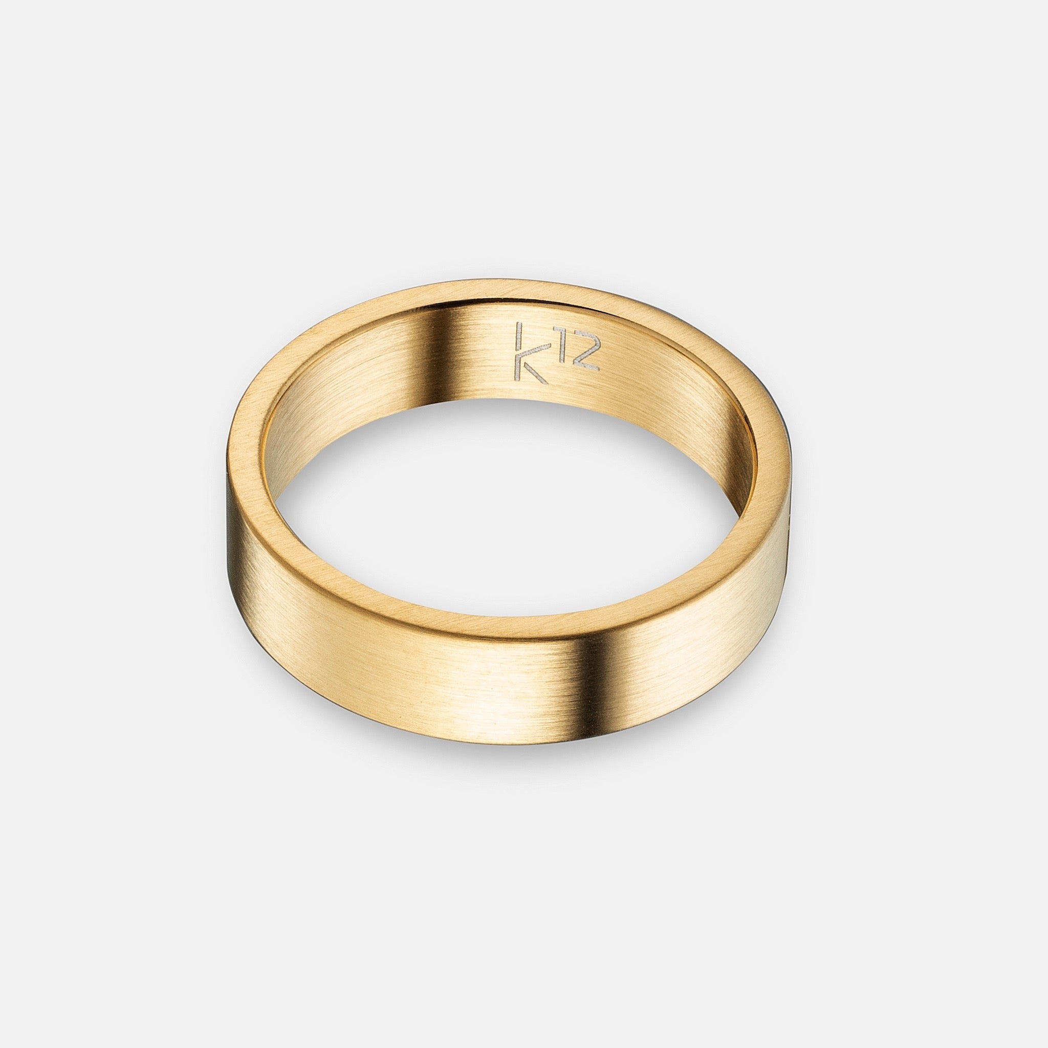 K12 - ANILLO DE ACERO DORADO - 50