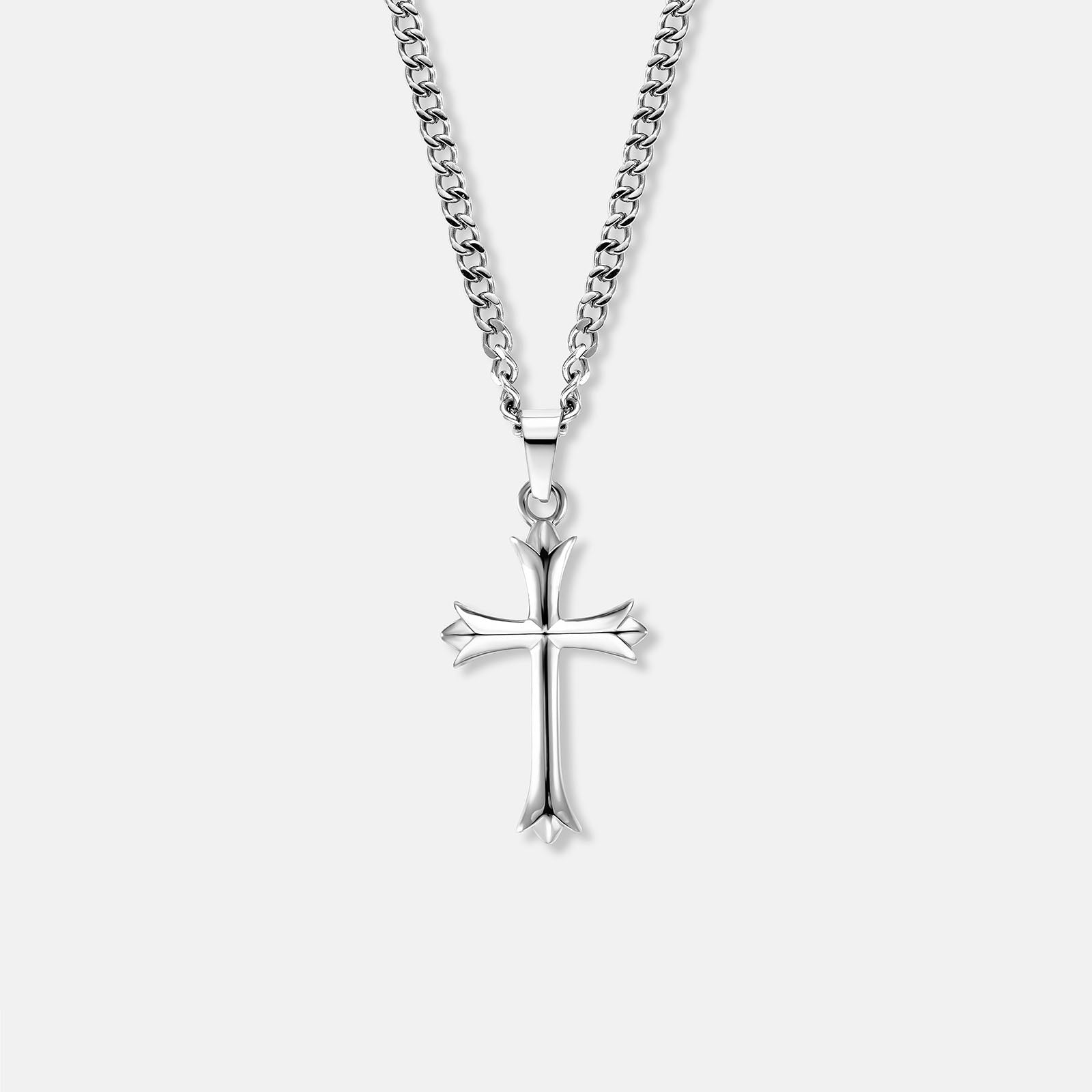 K12 - CHAÎNE CROIX VINTAGE ARGENT